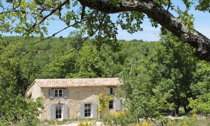 Saint-Martin-de-Castillon Casa | Típica casa de piedra provenzal con piscina en un lugar tranquilo y aislado