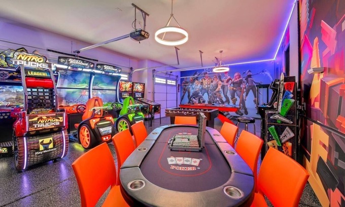 Terra Lago Casa | Ultimate Fun Oasis 100K Arcade, Waterslide, Courts