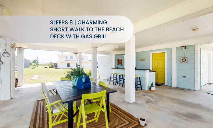 Crystal Beach Casa | Ultimate | Steps to Beach | Outdoor Kitchen