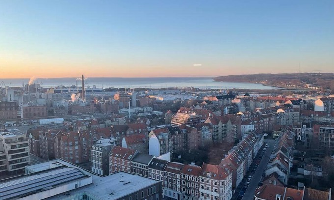 Aarhus C Apartamento | Unik udsigt og beliggenhed
