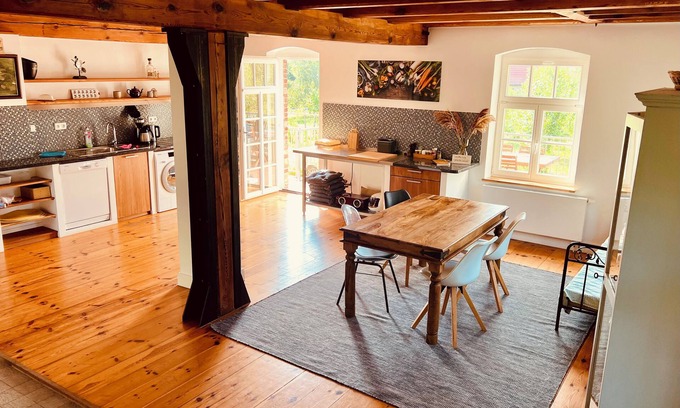 Rietz-Neuendorf Casa | Unique atmosphere in the mill oasis with whirlpool! Pet friendly!