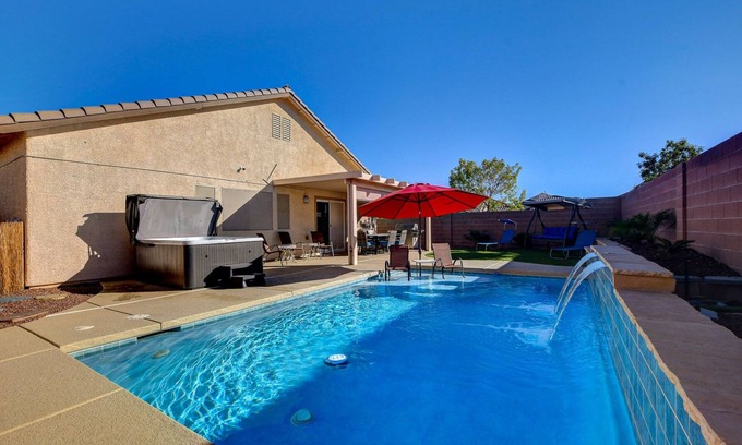 North Las Vegas Casa | Unique Home, Pool, Hot Tub & Game Room 420 Friendly Outside Only