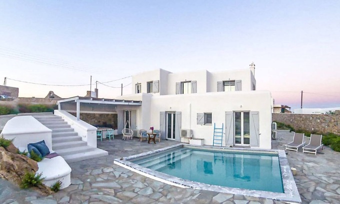 Tourlos Villa | Villa única en Mykonos con vistas al mar