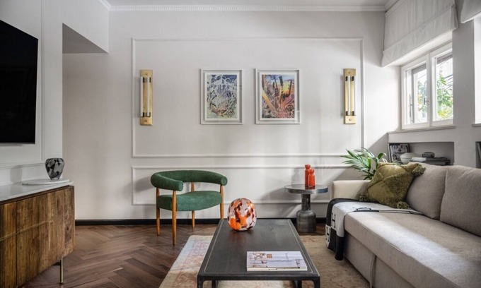 Tel Aviv City Center Apartamento | Unique & Upscale Gem +BombShelter 2 Bedroom, Fully Equipped in Tel Aviv