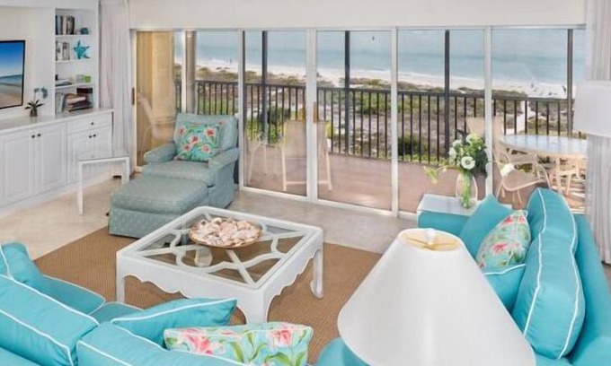 Sanibel Condominio | Vistas directas al Golfo sin paralelo desde esta unidad elegante, espaciosa, en el último piso