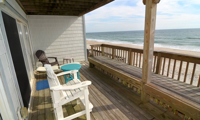 Topsail Beach Condominio | Queen's Grant Oceanfront Condo * Ofertas * -WiFi, piscina, jacuzzi