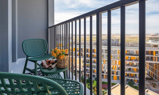 Dubai Investment Park Apartamento | Upscale 2BR w/ Community Views in Production City!