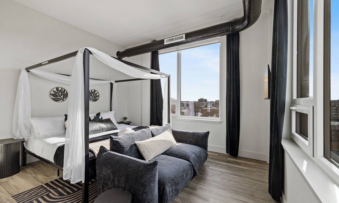 East Orange Apartamento | Upscale Views 2br Free Parkn, Walk 2 Train, 2bath