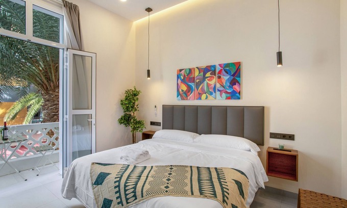 Las Palmas de Gran Canaria Apartamento | Estudio Balcon' con terraza compartida, Wi-Fi y aire acondicionado