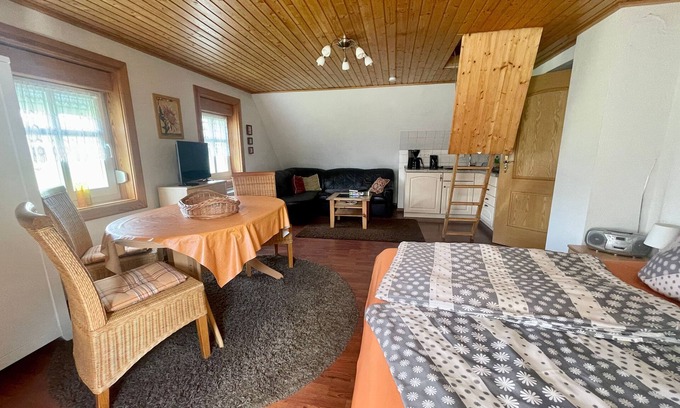 Kolonie Apartamento | Vacation apartment Drossel - Thatched plank house Zum Heuschober