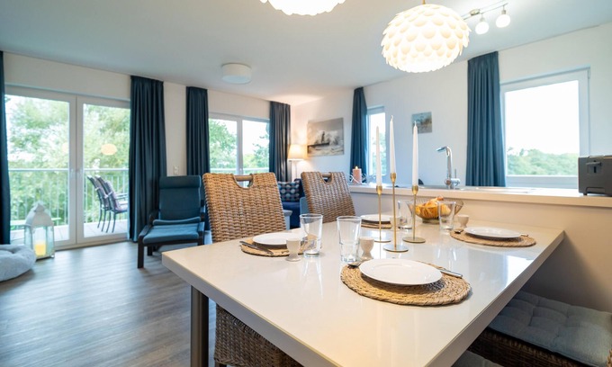 Schillig Apartamento | Vacation apartment for 4 people with sauna and view of the Graft on the North Sea coast