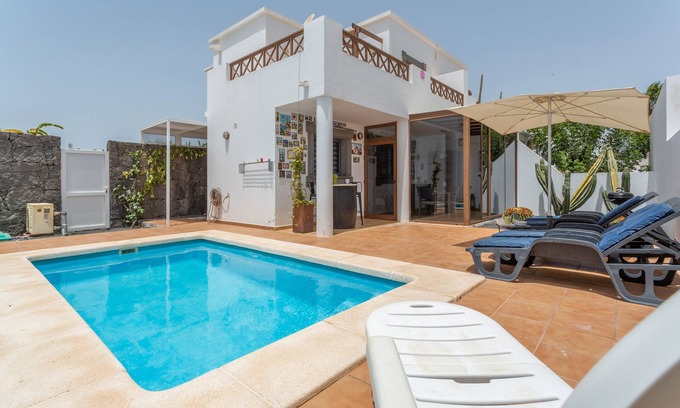 Playa Blanca Villa | Vacation 'Ernesto' with Mountain View, Private Pool and Wi-Fi