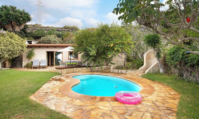 Guia de Isora Casa | Casa de vacaciones "Casa Anakena" con vistas al mar y Wi-Fi