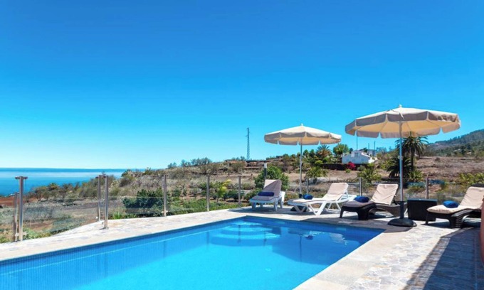 Puntagorda Casa | Casa de vacaciones "Casa La Viña" con vistas al mar, piscina privada y Wi-Fi