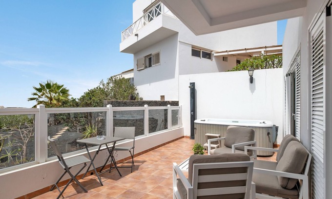 La Asomada Casa | Casa de vacaciones 'Apartamento Garten' con vistas al mar, terraza privada y Wi-Fi