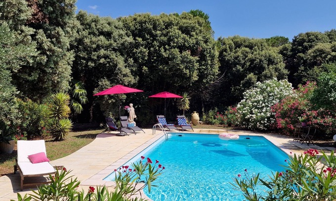Montolieu Villa | Casa de vacaciones en Montolieu, a 15 minutos de Carcasona - Piscina