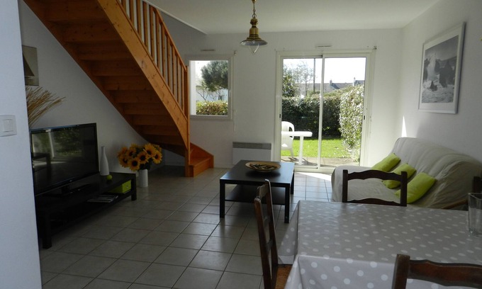 Quiberon Casa | Casa de vacaciones en Quiberon con pequeño jardín y terraza