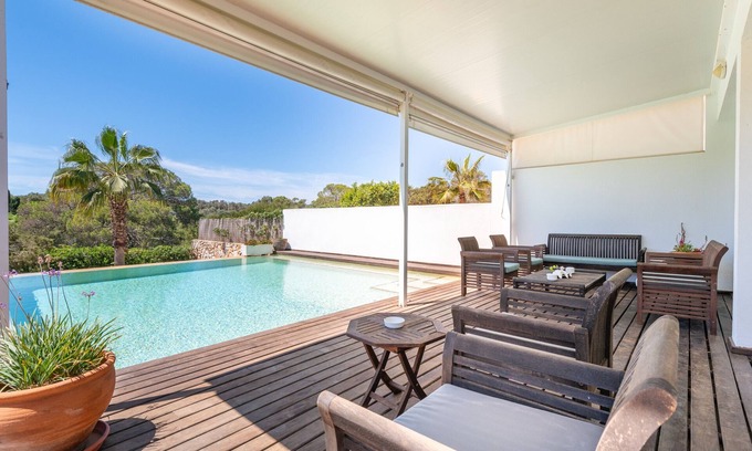 Cala d'Or Casa | Casa de vacaciones "La Siesta" con piscina privada, terrazas privadas y Wi-Fi