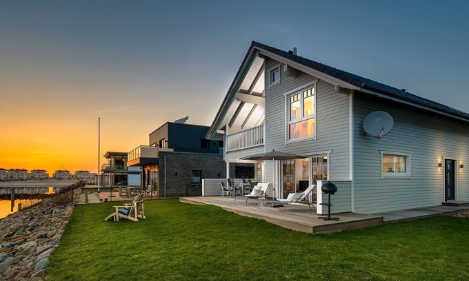 Olpenitz Casa | Cabaña directamente en Schlei / Mar Báltico - vista al mar, terraza, balcón, sauna