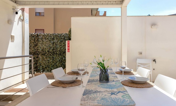 Lido Casa | Casa de vacaciones 'Rosa dei Venti 2' con terraza y Wi-Fi
