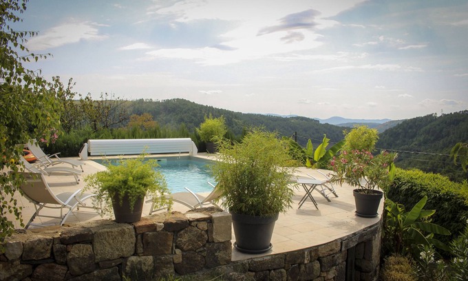 Chambonas Casa | Vacation home with private pool and summer kitchen in a quiet location