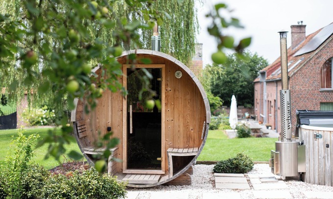 Ellezelles Casa | Vakantiewoning L’Eau Tendre met zwembad en wellness