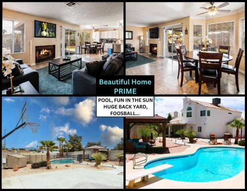 Las Vegas Casa | Vegas Getaway, Pool, Basket Ball, Games, Cook