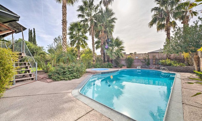 Charleston Preservation Casa | Vegas Oasis Home with Pool and Spa 7 Miles to Strip