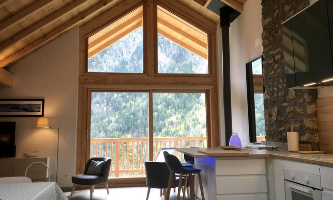 Venosc Apartamento | VENOSC-2 ALPES-SAUNA Appart. 165m2 nuevos 3 * al pie de los 2 Alpes 8 a 14 pers.