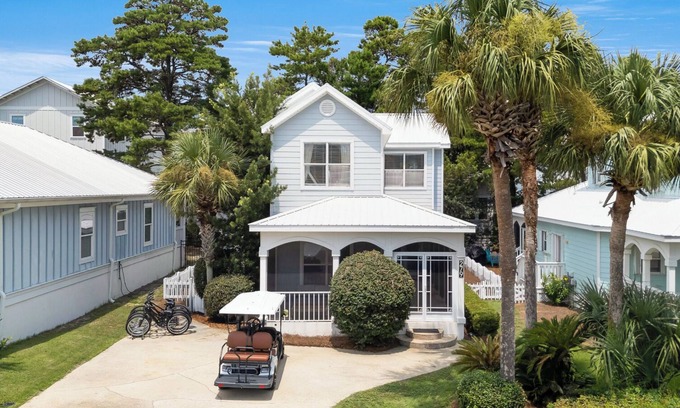 Santa Rosa Beach Casa | Ventana Breeze - Golf Cart - 3 bikes