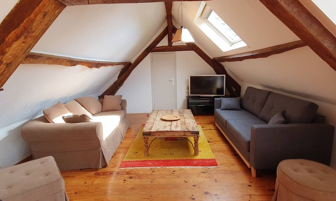 Saint-Aubin-le-Monial Apartamento | Very spacious apartment close to a fishing lake and pedestrian zone.