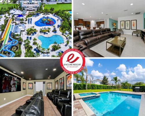 West Kissimmee Casa | Vibrant Elite Home With Private Pool, Theater Room And Waterpark & Resort Access Near Disney At Encore Resort - 7605Mc