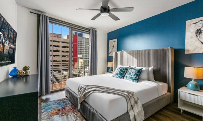 Central Business District Hotel | Vibrant NOLA 2BR Respite Condo with 2 Balconies