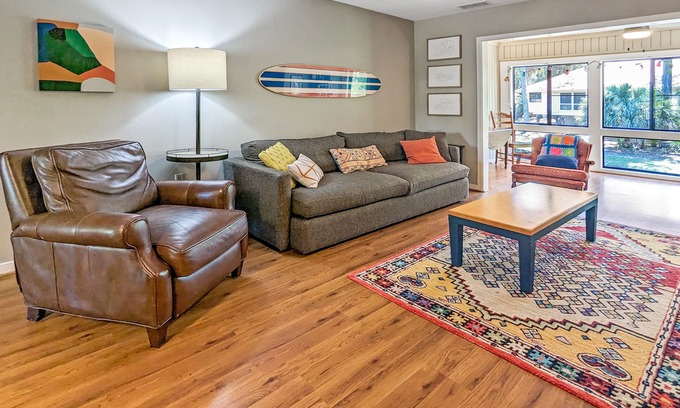 Ocean Ridge Cabaña | Vibrant, Waterfront Home with Free WiFi, Full Kitchen, Gas Grill, & A/C