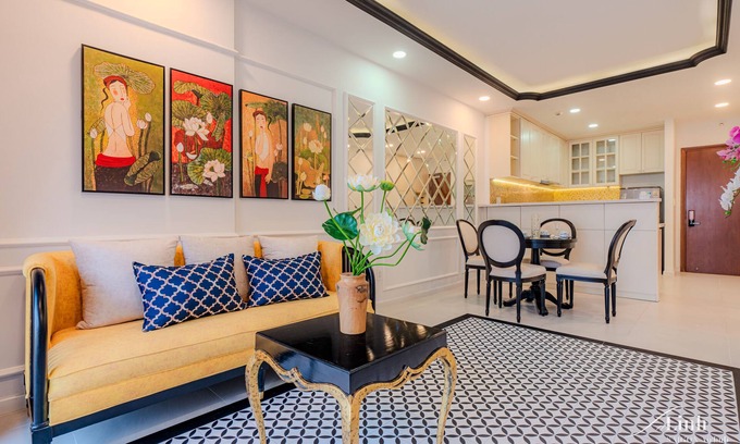 District 4 Apartamento | Vietnamese Indochine Apartment 2BRs - 5 minutes drive to the heart of Saigon