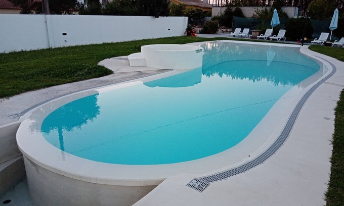Ponte de Vagos Casa | Vila Rosa Apartment, Wi-Fi, Terrasse, Parking, Barbeque, swimming pool