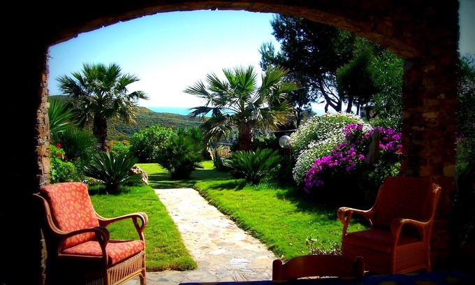 Torre dei Corsari Villa | Villa 3 minutos del mar. Jardín privado y vista panorámica - relax&privacy