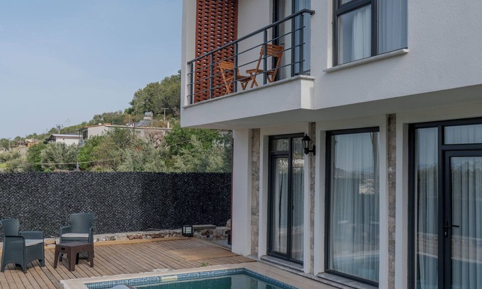 Sogut Villa | Villa ADA marmaris lüks özel havuzlu villa, 6 kişilik konaklama, doğanın içind