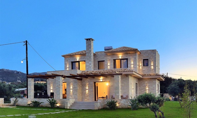 Kissamos Villa | VILLA ALONI ***** VILLA NUEVA, increíbles vistas al mar, vacaciones privadas