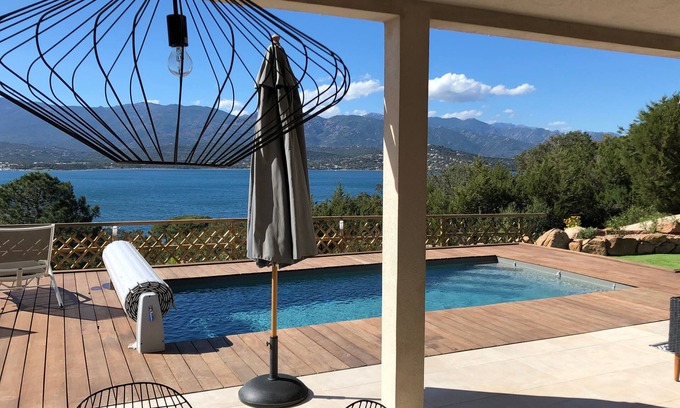Porto-Vecchio Villa | VILLA ALTA-ROCCA - 3CH - CLIM - VISTA AL MAR - PISCINA PRIVADA CON CALEFACCIÓN - CERCA DE LA PLAYA