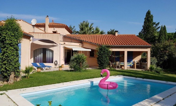 Saint-Andre Villa | Villa Avec Jardin et Piscine Proche du Centre du Village