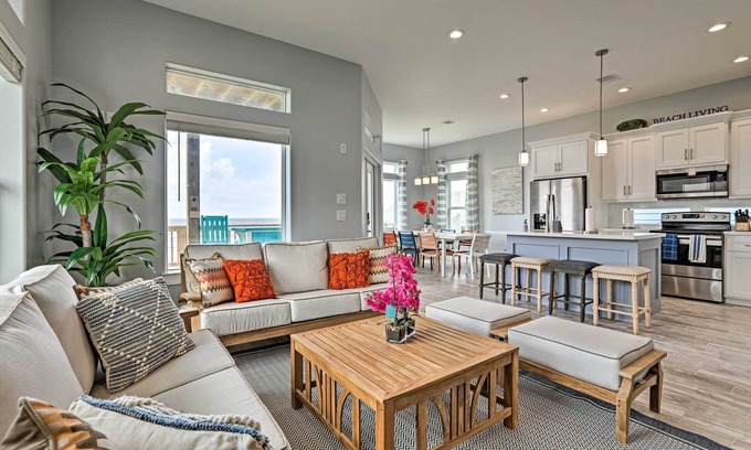 Galveston Casa | ‘Villa Azul’ Galveston Home: Modern & Beachfront!