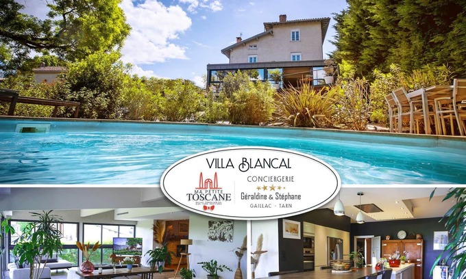 Salvagnac Casa | Situated on top of a hill in the village of Salvagnac, an exceptional view over the valley.