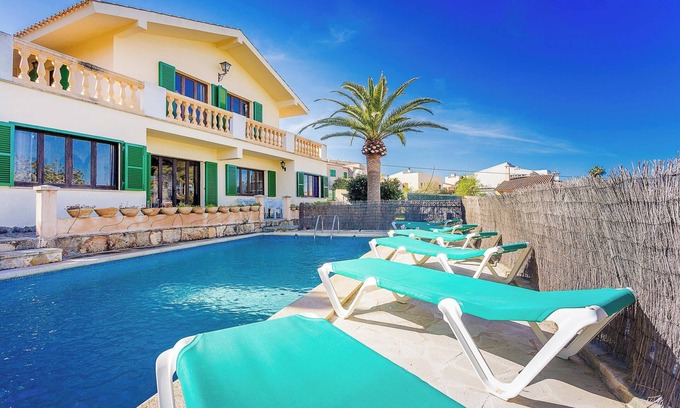 Portocolom Villa | Villa Can Sard con piscina, Wi-Fi, jardín y terraza
