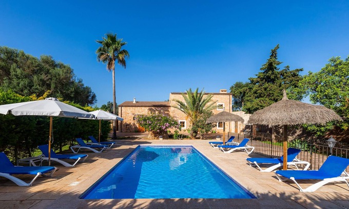 Portocolom Villa | Villa "Cas Verros" con vistas a la montaña, piscina y Wi-Fi