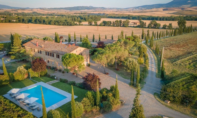 Gallina Villa | Villa en Bagno Vignoni con 4 habitaciones, capacidad 8