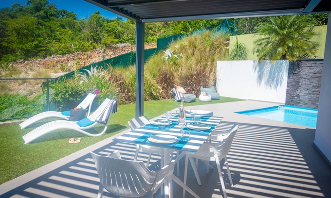 Sainte-Anne Villa | Villa-CHUTY-De Lujo-Baño Privado-Vista al Mar