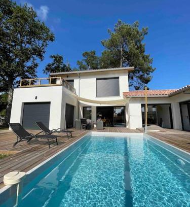 Lit-et-Mixe Casa | Villa confort piscine chauffée*/10KM CONTIS Plage