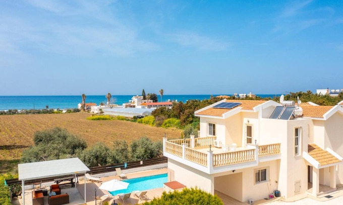 Ayia Marina Chrysochous Villa | Villa Rose - Cuatro Habitaciones Villa, Capacidad 9