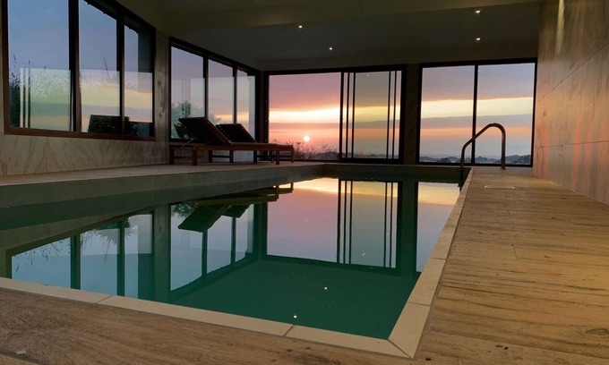 Penvenan Villa | Villa-De Lujo-Vista al Mar-Baño en la habitacion